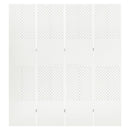 4-panels rumdelere 2 stk. 160x180 cm stål hvid