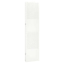 4-panels rumdelere 2 stk. 160x180 cm stål hvid