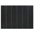 6-panels rumdelere 2 stk. 240x180 cm stål sort