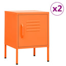 natborde 2 stk. 35x35x51 cm stål orange