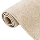 gulvtæppe 160x230 cm kort luv beige