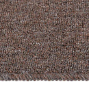 skridsikre trappemåtter 15 stk. 60x25 cm rektangulær brun