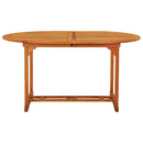 havebord 200x100x75 cm massivt eukalyptustræ