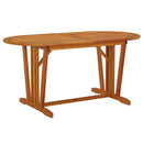 havebord 160x85x75 cm massivt eukalyptustræ