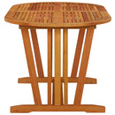 havebord 160x85x75 cm massivt eukalyptustræ