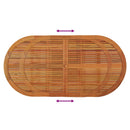 havebord 200x100x75 cm massivt eukalyptustræ