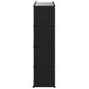 kubeformede opbevaringskasser 12 stk. PP sort