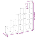 kubeformede opbevaringskasser 15 stk. PP transparent