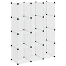 kubeformede opbevaringskasser 12 stk. PP transparent