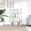 kubeformede opbevaringskasser 12 stk. PP transparent