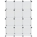 kubeformede opbevaringskasser 12 stk. PP transparent