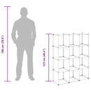 kubeformede opbevaringskasser 12 stk. PP transparent
