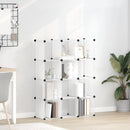 kubeformede opbevaringskasser 12 stk. PP transparent