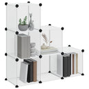 kubeformede opbevaringskasser 6 stk. PP transparent