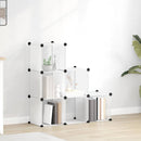 kubeformede opbevaringskasser 6 stk. PP transparent
