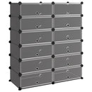 skoreol 94,5x36,5x106 cm PP sort