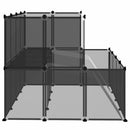 lille dyrebur 143x107x93 cm PP og stål sort