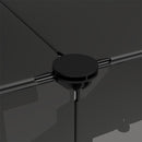 lille dyrebur 143x107x93 cm PP og stål sort