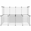 lille dyrebur 143x107x93 cm PP og stål transparent