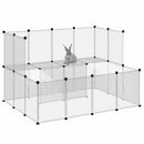lille dyrebur 143x107x93 cm PP og stål transparent