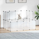 lille dyrebur 143x107x93 cm PP og stål transparent