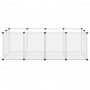 lille dyrebur 144x74x46,5 cm PP og stål transparent