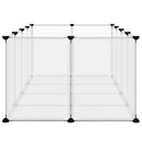 lille dyrebur 144x74x46,5 cm PP og stål transparent