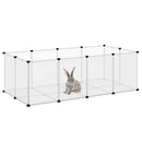 lille dyrebur 144x74x46,5 cm PP og stål transparent