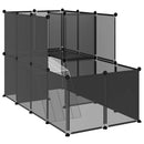lille dyrebur 142x74x93 cm PP og stål sort