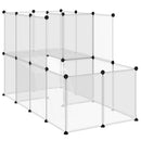 lille dyrebur 142x74x93 cm PP og stål transparent