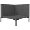havesofa med hynder halvrundt polyrattan