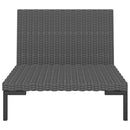 moduler til havesofa 2 stk. med hynder halvrundt polyrattan