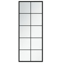 vægspejl 100x40 cm metal sort