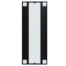 vægspejl 100x40 cm metal sort