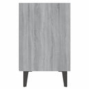 sengebord med metalben 40x30x50 cm grå sonoma-eg