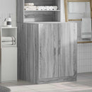 vaskemaskineskab 71x71,5x91,5 cm grå sonoma-eg