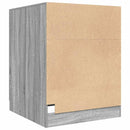 vaskemaskineskab 71x71,5x91,5 cm grå sonoma-eg