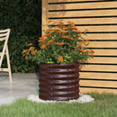 plantekrukke 40x40x36 cm galvaniseret stål brun