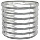 plantekrukke 40x40x36 cm galvaniseret stål sølvfarvet