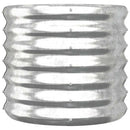 plantekrukke 40x40x36 cm galvaniseret stål sølvfarvet