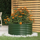 plantekrukke 80x80x36 cm galvaniseret stål grøn