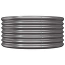 plantekrukke 80x80x36 cm galvaniseret stål antracitgrå