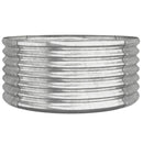 plantekrukke 80x80x36 cm galvaniseret stål sølvfarvet