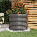 plantekrukke 80x80x68 cm galvaniseret stål grå