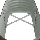 plantekasse 114x40x36 cm galvaniseret stål brun