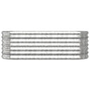 plantekasse 114x40x36 cm galvaniseret stål sølvfarvet