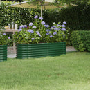 plantekasse 152x40x36 cm galvaniseret stål grøn