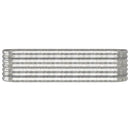 plantekasse 152x40x36 cm galvaniseret stål sølvfarvet