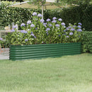 plantekasse 224x40x36 cm galvaniseret stål grøn