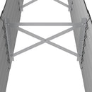 plantekasse 224x40x36 cm galvaniseret stål antracitgrå